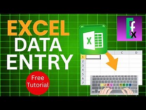 "Learn Excel Data Entry for Freelancing & office Jobs/ Full Tutorial"