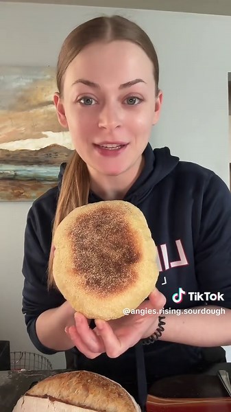 Homemade Sourdough English Muffins Recipe