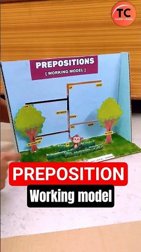 English Preposition | Unique Working Model | School Project #creative #innovation #diycrafts