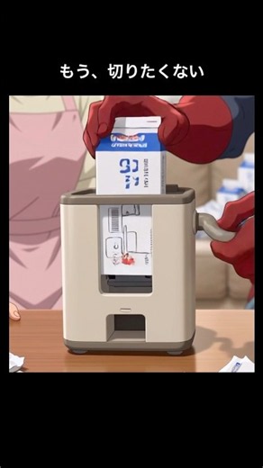 牛乳パックを切るのはもう面倒くさい。チャッピーと共同開発の牛乳パックカッターが解決！#chatgpt #牛乳 #アイデア
