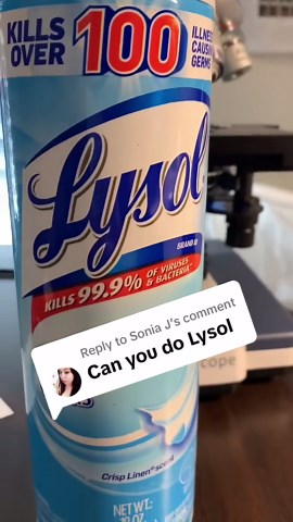 Lysol vs. Microbes: What Happens Under the Microscope