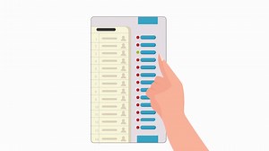 Voter Voting On Evm Machine Vote In India Stock Motion Graphics SBV-349006172 - Storyblocks