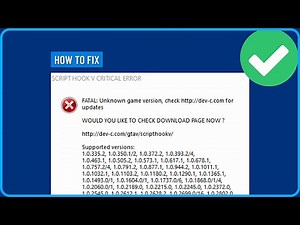 How to Fix Script Hook V Critical Error in 2025 (Rockstar, Epic, Steam)