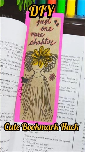 Waste Material Se Cute Bookmark #shorts #bookmark #diy