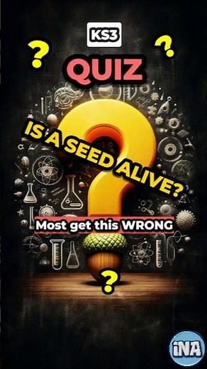 Are Seeds Alive? 🌰 KS3 Biology Quiz #shorts