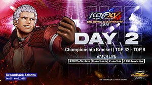 【SWC】(B舞台)11.1 美国乔治亚州 亚特兰大 SNK世界冠军赛 次日 拳皇15 项目 32进8！