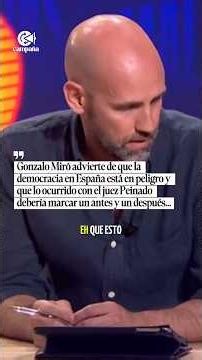 💥⚖️🇪🇦 Gonzalo Miró: “Democracy is in danger and the CGPJ should resign en masse”