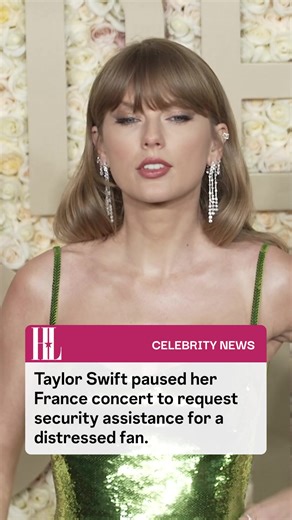 Taylor Swift paused her France concert to request security assistance for a distressed fan, speaking in French to ensure help, highlighting her focus on fan safety during her European tour. #taylor #swift #taylorswift | Hollywood Life