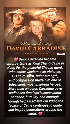 David Carradine – The Peaceful Hero Who Changed Western TV Forever 🤠🕊️ #shorts #viral #story