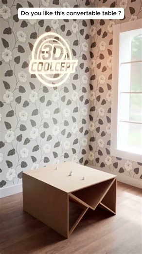 Extendable Coffee Table with Flippable Sides | Smart Space-Saving Furniture