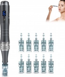 De Originele ULTIMA Draadloze Dermapen Microneedling Inclusief 10 Cartridges 16 pins | bol