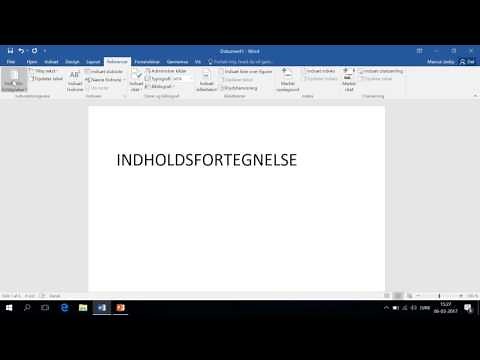 Indholdsfortegnelse i Word - Sådan gør du - Se i HD