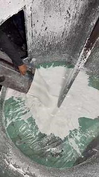 White Foam Production | Mixing POP & TDI Chemicals | Factory Process