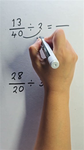 Fraction Division Learn Step By Step #maths #fraction #division
