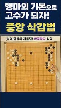 Learn the "Central Reduction Method" at Baduk School! 02-554-3988