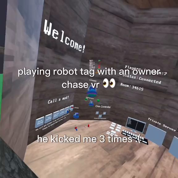 game name is robot tag #funny #robottag #moderator #kickhammer #banhammer #fangame