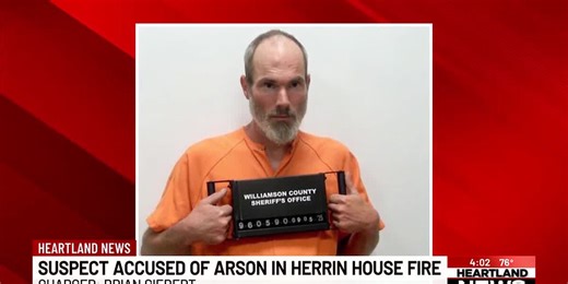 Suspect accused of arson in Herrin house fire