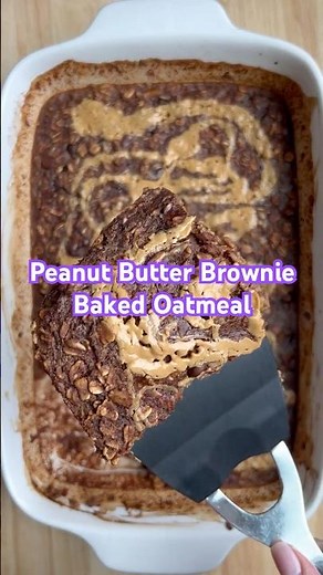 Peanut Butter Brownie Baked Oatmeal
