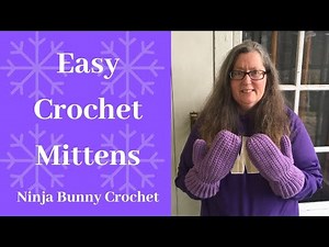 How to Crochet Easy Mittens