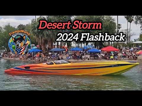 Desert Storm 2024 Parade of Power Boats Flashback at Lake Havasu City, Arizona