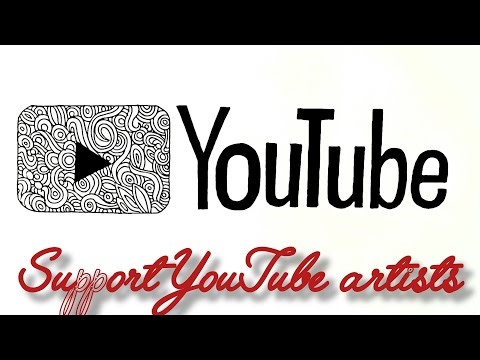 How to Draw Artistic YouTube - Drawing the YouTube Logo in Artistic Style