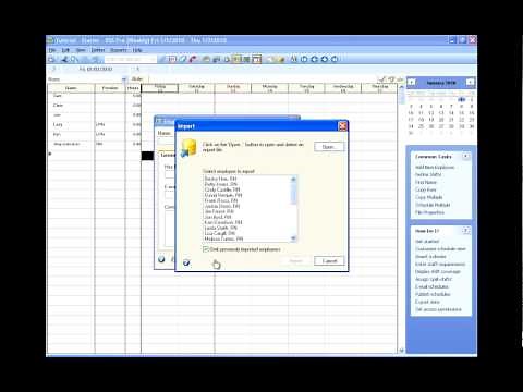 Enter and Organize Employee Information in Visual Staff Scheduler Employee Scheduling Software