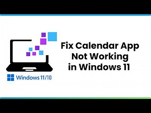 Calendar App Not Working in Windows 11 Fix