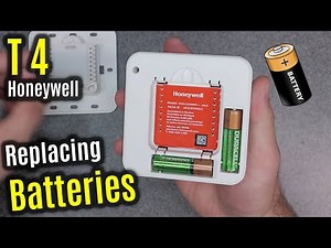 BATTERY Replacement | Honeywell Home T4 (Changing Batteries 101)