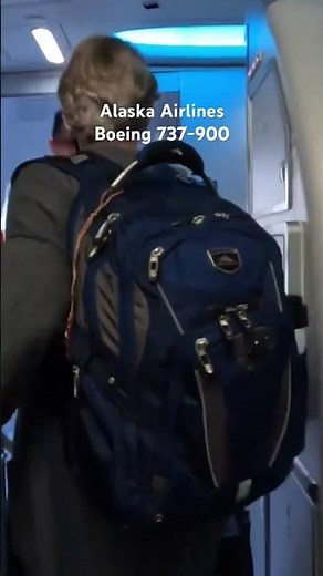 Alaska Airlines Boeing 737-900 walk inside #aviation #boeing737 #travelvlog