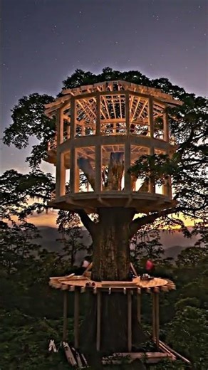 Your dream escape in the trees A hidden treehouse built in seconds with AI🏡