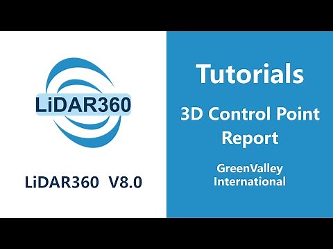 LiDAR360 V8 - Preprocessing | 3D Control Point Report LiDAR Software Tutorial