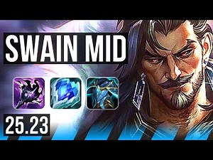 SWAIN vs KATARINA (MID) | 13/0/22, Legendary | EUW Master | 25.23