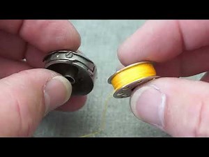 SINGER FEATHERWEIGHT BOBBIN INTO BOBBIN CASE 27 sec HD