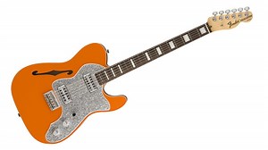Fender debuts its latest model mash-up, the Tele Thinline Super Deluxe