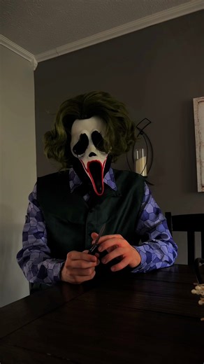 9.8K views · 510 reactions | #reelsvideo #fypageシ #ghostfacecosplay #scream #cosplayers #horror #cosplay #ghostface #Joker #thedarkknight | GhostySlays | Facebook