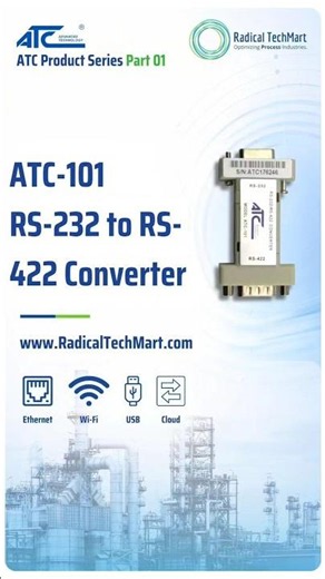 ATC-101 RS-232 to RS-422 Converter | Old Machine Communication Solution