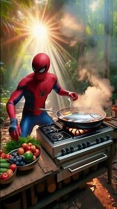 spider man cooking #spiderman #cooking #viral #funny #shorts #marvel #spiderman2