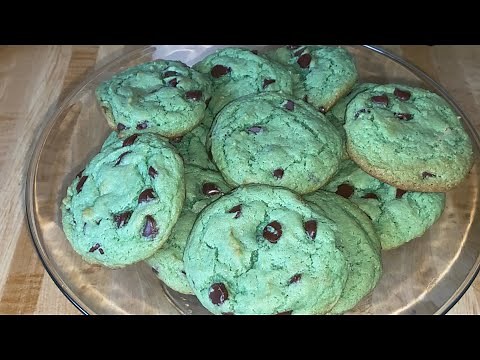 Ep. 451: Mint Chocolate Chip Cookies | How To Make Mint Chocolate Chip Cookies | #IrishCake2021 🍀🍪