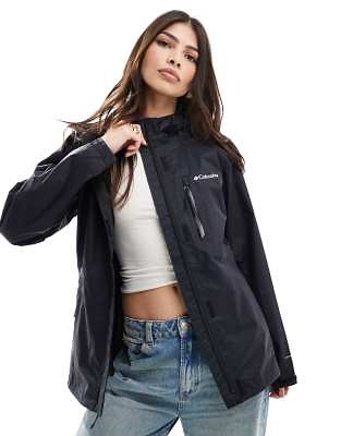 Columbia Pouring Adventure jacket in black | ASOS