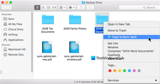 Sync files between Windows and Mac using free tools