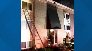 Balconies collapse, several displaced after burning apartment fire in Landover Hills