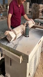 994K views · 2.6K reactions | Special shaped wood handrail cutting aid- Good tools and machinery make work easy | Creative working | Facebook