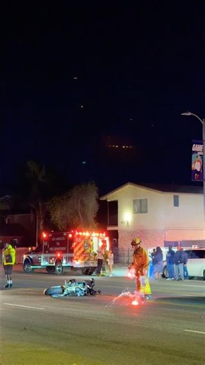 Motorcycle crash in LA. One second can change everything. Stay safe ♥️