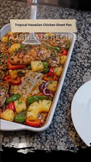 Tropical Hawaiian Chicken Sheet Pan