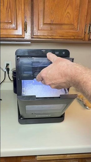 EUHOMY Nugget Ice Maker Countertop, 35Lbs/24H&44Lbs/24H Pebble Ice Maker Machine, Self-Cleaning