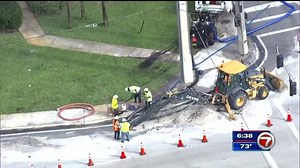 Crews working to repair sewer line break in Pompano Beach - WSVN 7News | Miami News, Weather, Sports | Fort Lauderdale