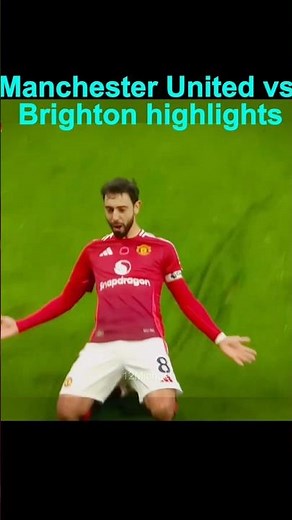 BRUNO BREAKS THE RECORD! 👑 Manchester United vs Brighton 3-0 Highlights