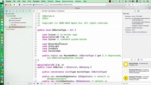 千锋iOS开发培训教程之swift详解-8.按钮UIButton的基本使用