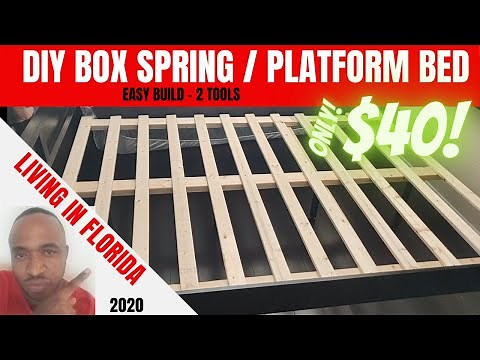 DIY BOX SPRING / PLATFORM BED BUILD | Tampa Florida Move