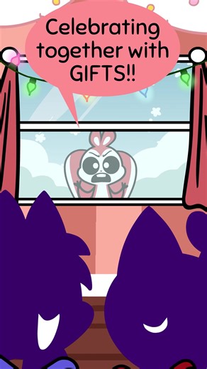 He's STEALING the presents!!! 🎄🎁 #animation #christmas | Animation